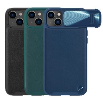 NILLKIN CamShield Leather Case S Camera Protection Case For iPhone 14
