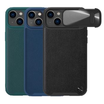 NILLKIN CamShield Leather Case S Camera Protection Case For iPhone 14 Plus