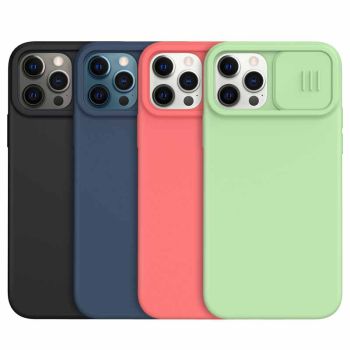 NILLKIN CamShield Silky Liquid Silicone Slide Cover Camera Protection Case For iPhone 12/12 Pro