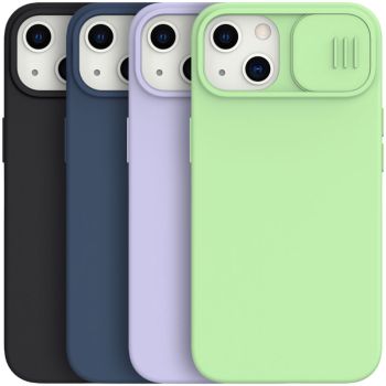 NILLKIN CamShield Silky Liquid Silicone Slide Cover Camera Protection Case For iPhone 13