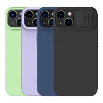 NILLKIN CamShield Silky Magnetic Silicone Protection Case For iPhone 15