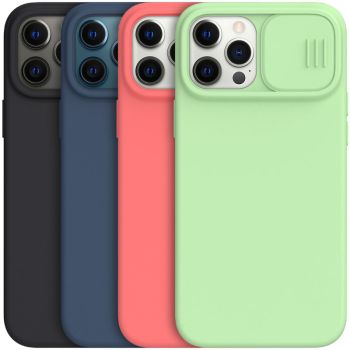 NILLKIN CamShield Silky Magnetic Silicone Slide Cover Camera Protection Case For iPhone 12 Pro Max