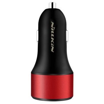NILLKIN DUOS Fast Car Charger USB &Type-C Ports Qualcomm QC3.0 45W PD