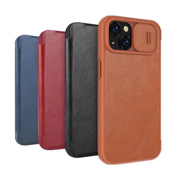 NILLKIN Qin Pro Series Flip Leather Lens Protective Case For Apple iPhone 14