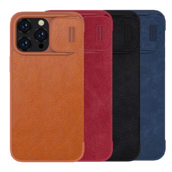 NILLKIN Qin Pro Series Flip Leather Lens Protective Case For Apple iPhone 14 Pro