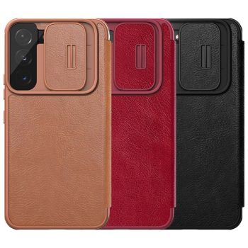 NILLKIN Qin Pro Series Flip Leather Lens Protective Case For Samsung Galaxy S22