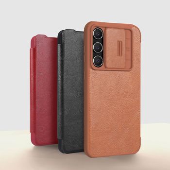 NILLKIN Qin Pro Series Flip Leather Lens Protective Case For Samsung Galaxy S23 FE