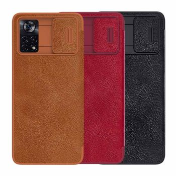 NILLKIN Qin Pro Series Flip Leather Lens Protective Case For XIAOMI POCO X4 Pro 5G