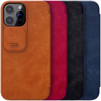 NILLKIN Qin Series Flip Leather Lens Protective Case For Apple iPhone 13 Pro Max