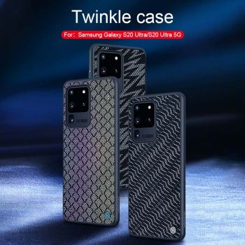 NILLKIN Unique Woven Polyester Mesh PC Back Shell With TPU Frame Twinkle Case For Samsung Galaxy S20 Ultra/S20 Ultra 5G