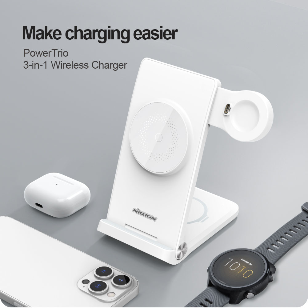 PowerTrio 3-in-1 Wireless Charger MagSafe Version