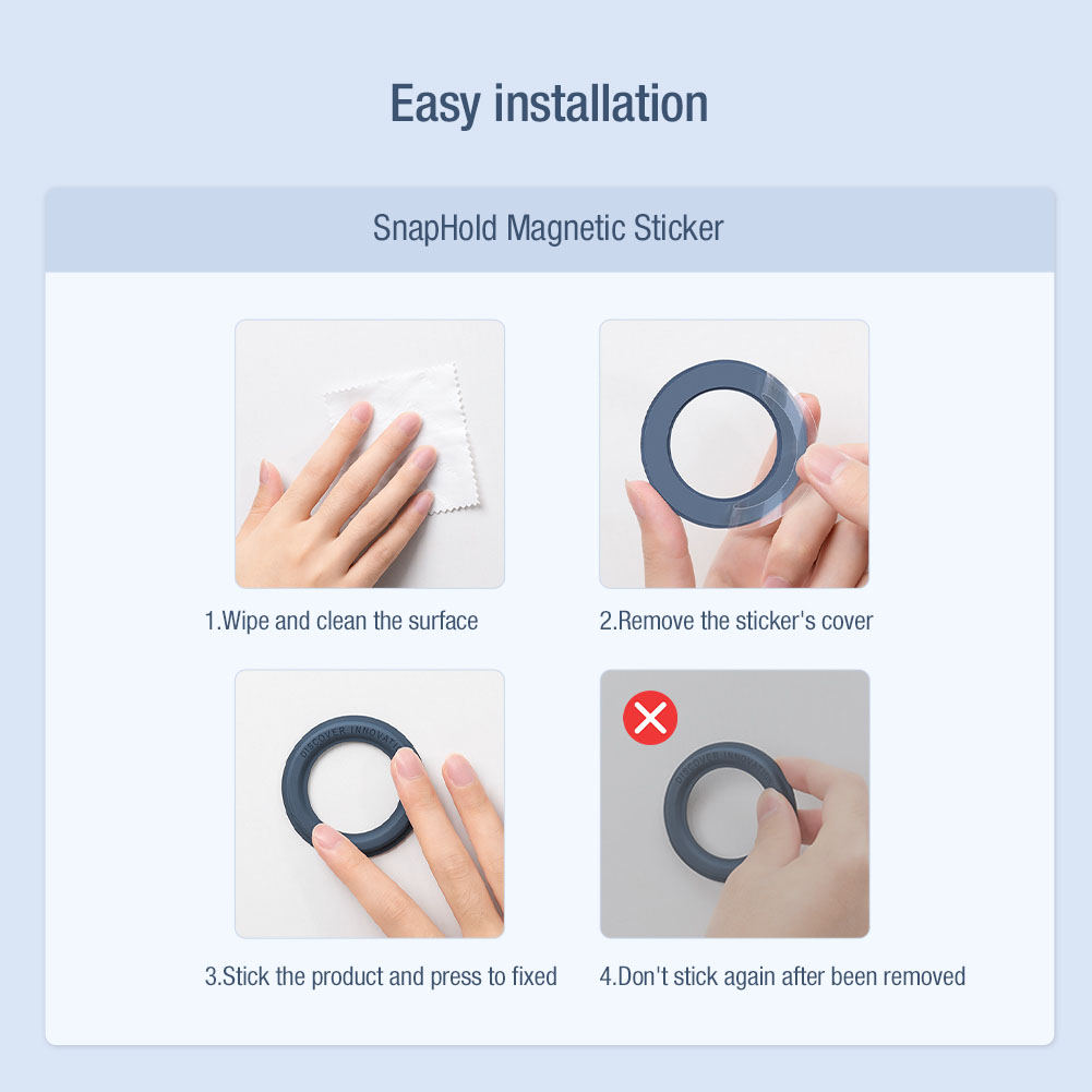 NILLKIN SnapHold and SnapLink Magnetic Sticker Suite