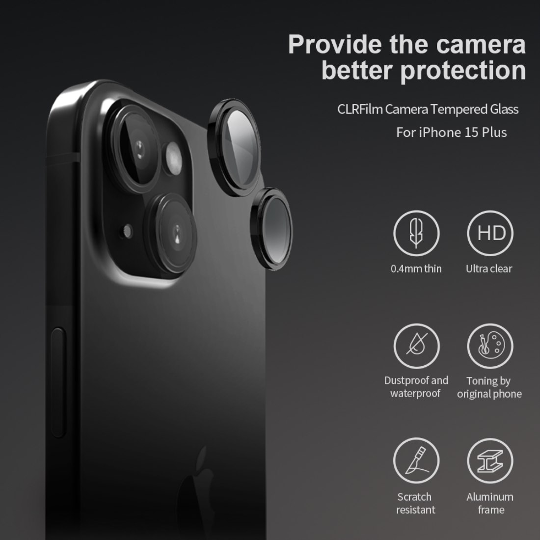  iPhone 15 Camera Tempered Glass