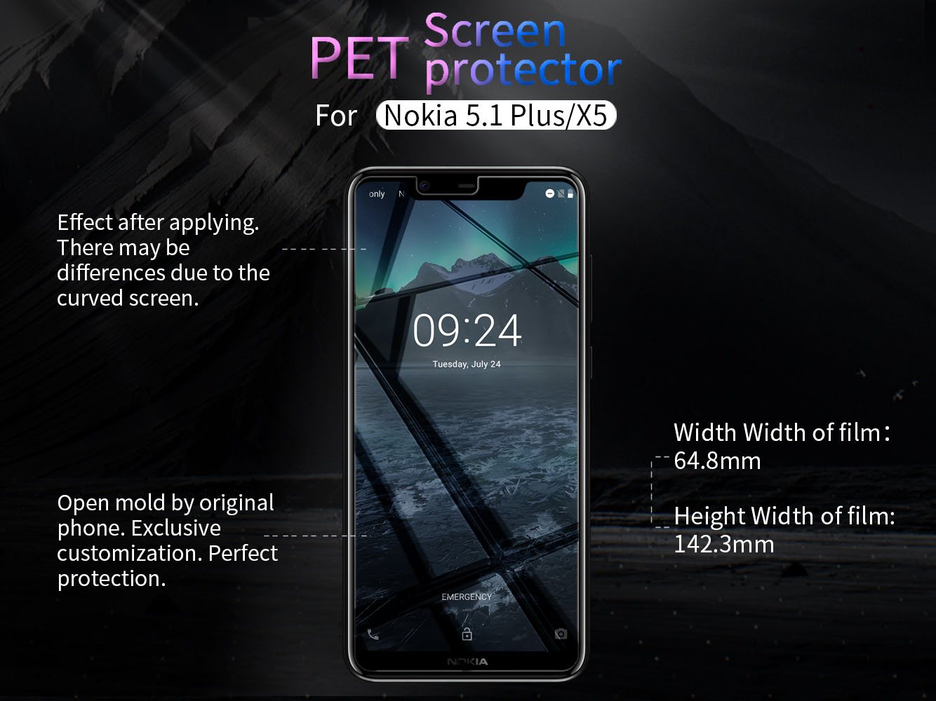 Nokia 5.1 Plus screen protector