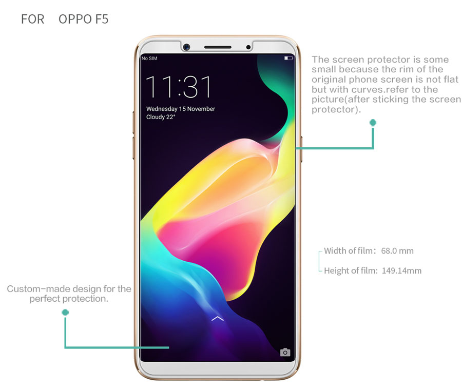 OPPO F5 screen protector