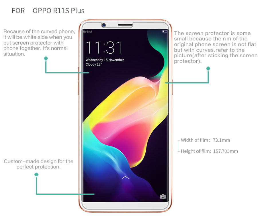 OPPO R11S Plus screen protector