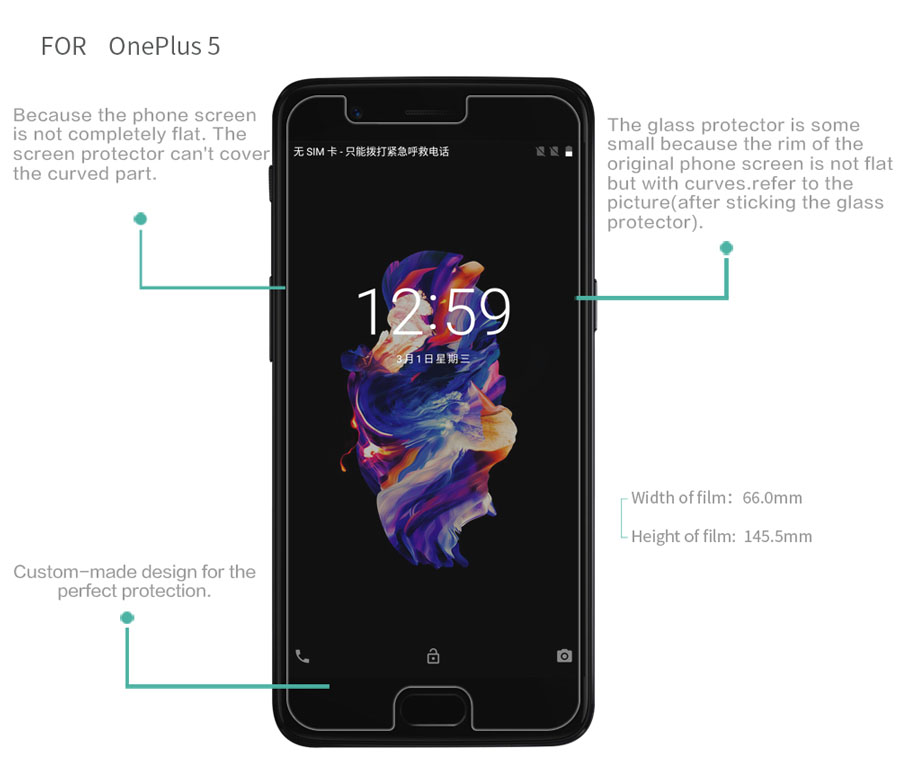 OnePlus 5 screen protector