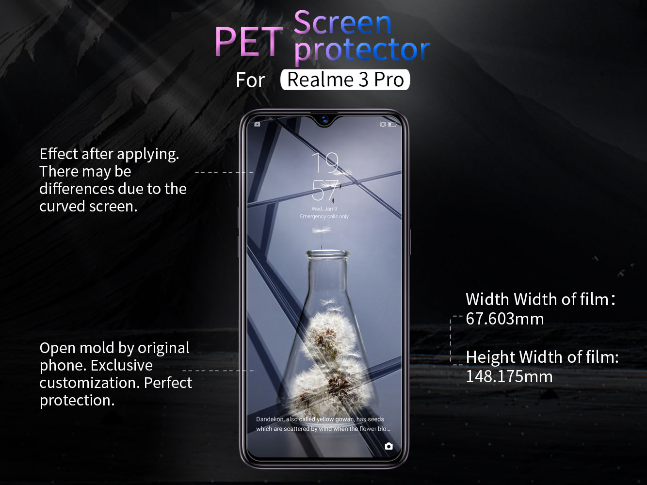 Realme 3 Pro screen protector