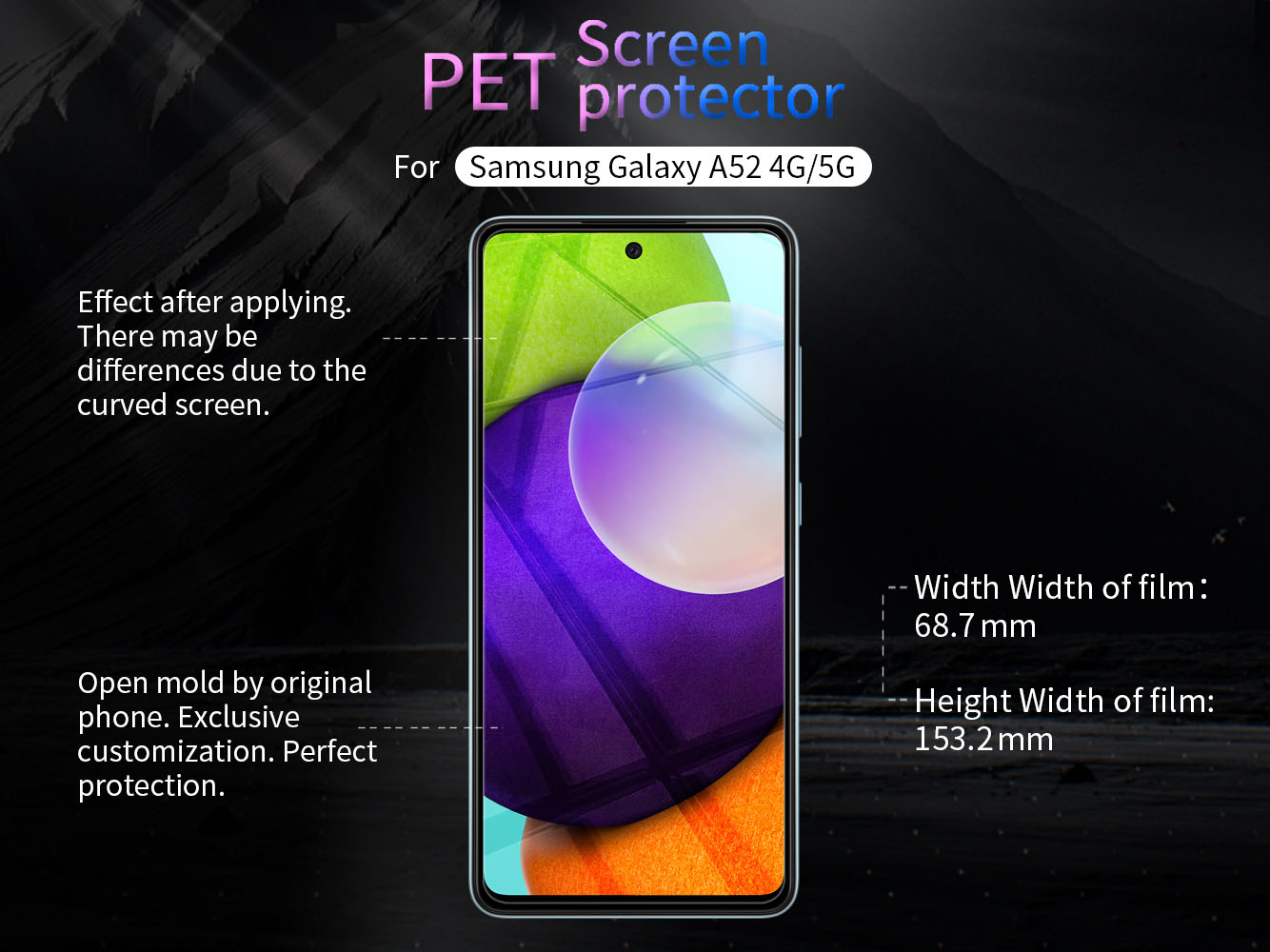 Samsung Galaxy A52 screen protector