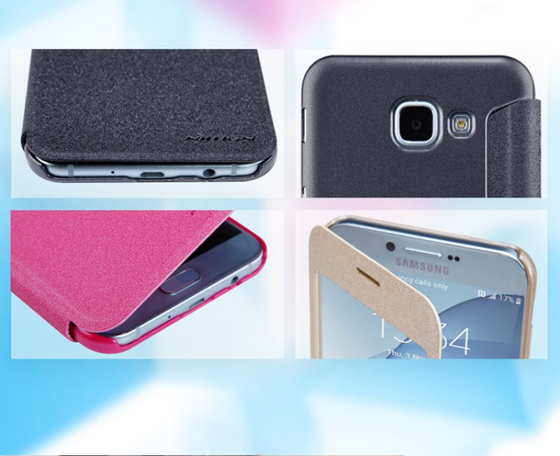 Samsung A8 Leather Flip Case