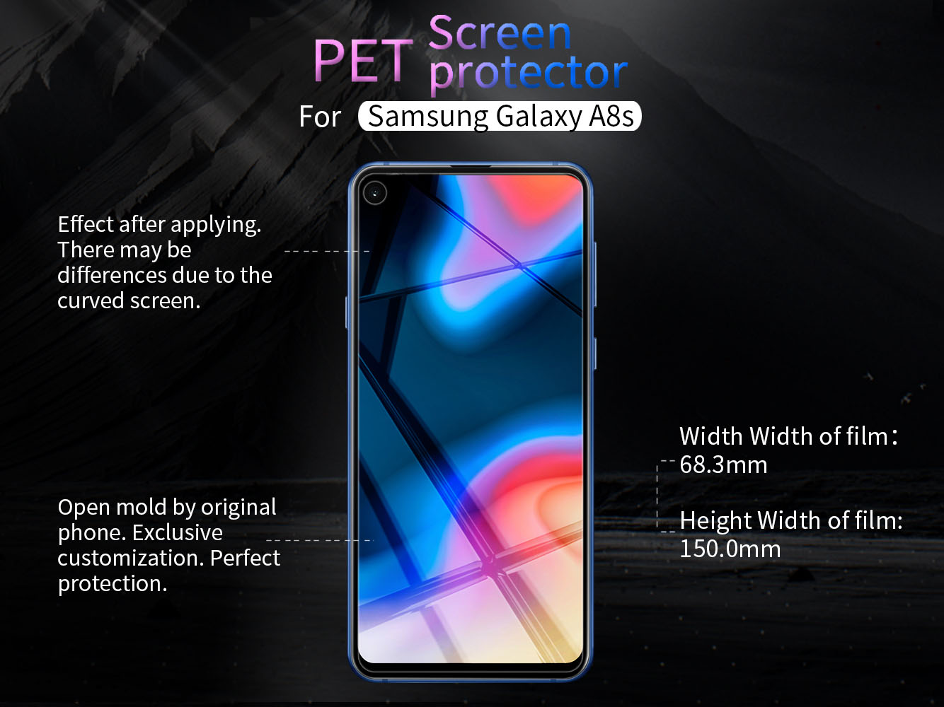 Samsung Galaxy A8s screen protector