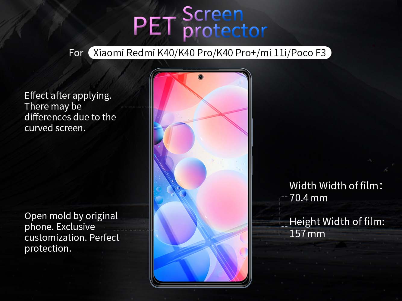 XIAOMI Redmi K40 screen protector